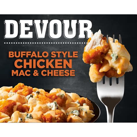 Devour meals - DEVOUR offers premium frozen meals in a variety of craveable flavors that most freezer aisles have only dreamed of. From ooey gooey cheese to tender Angus beef, spicy sauce and crispy bacon, DEVOUR has a meal to satisfy every craving.